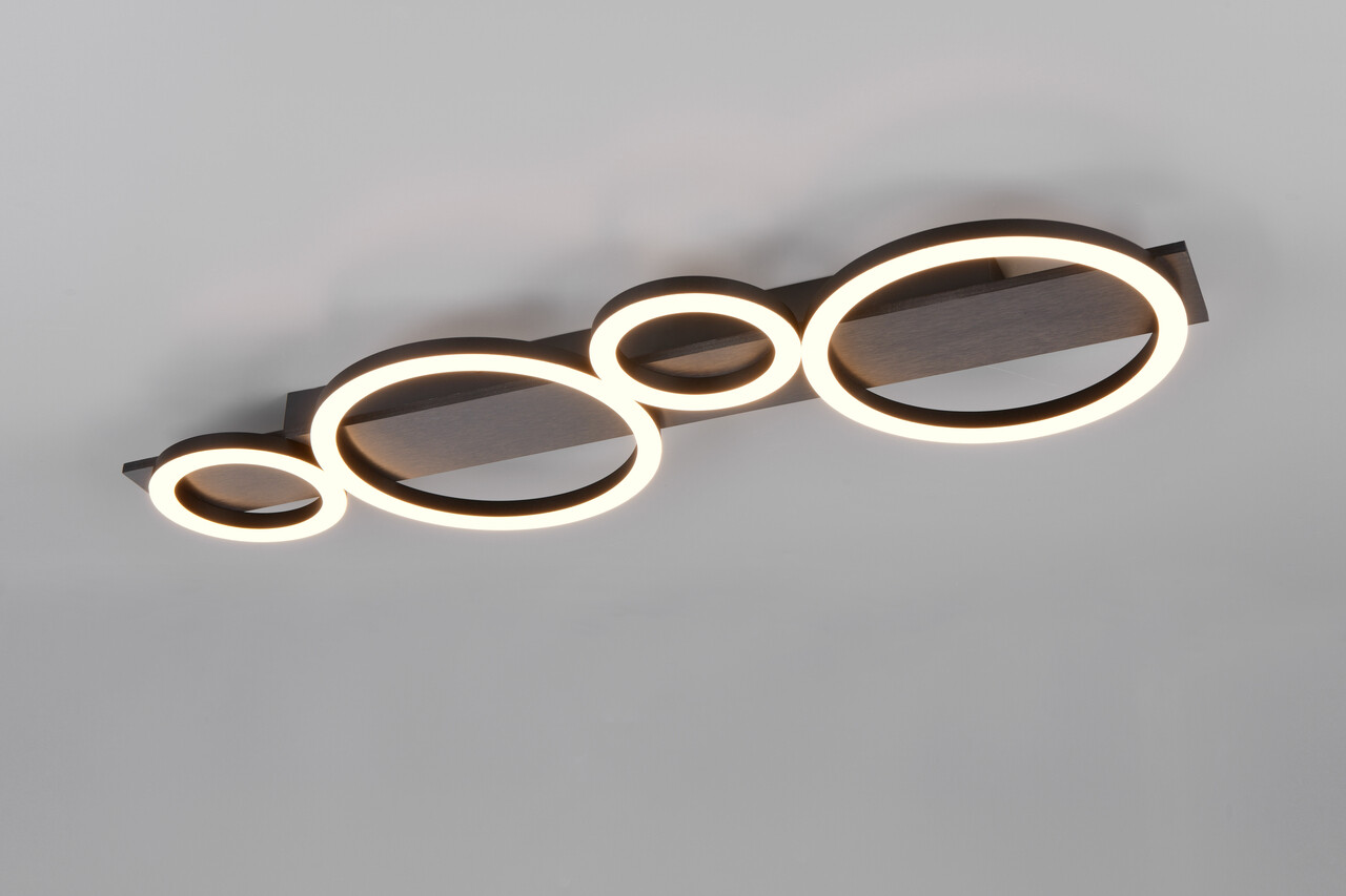 Plafoniera Lumos, RL, 72x23x5.8 cm, 26.5W, 1x SMD, metal, argintiu/alb - imagine 5